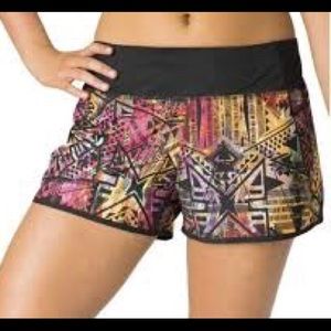Tribal Pattern Reebok Running Shorts w/ liner
